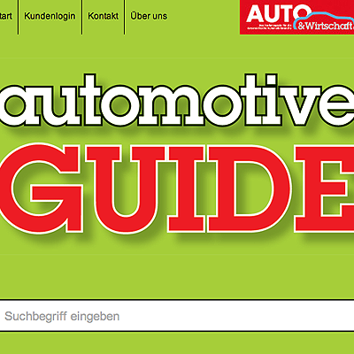  Der Automotive Guide ist online!