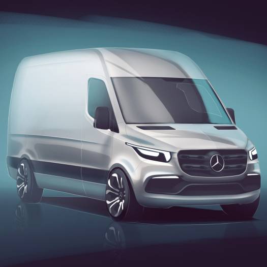  Mercedes: Skizze zeigt neuen Sprinter 
