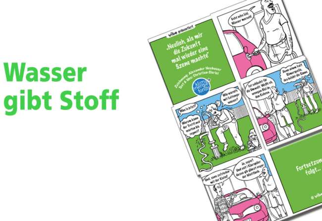  Cartoon: Wasser gibt Stoff