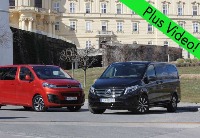  Elektro-Vergleichstest: Citroen e-Spacetourer vs. Mercedes-Benz e-Vito Tourer Pro