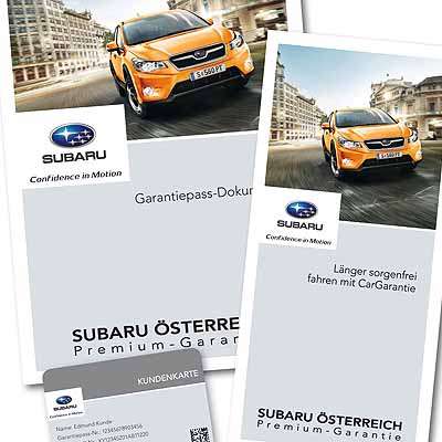  Subaru: Neue Anschlussgarantie