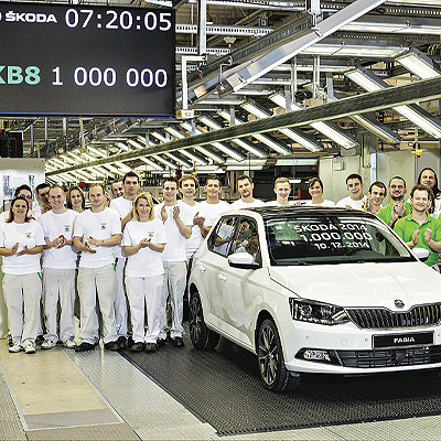  Rekordproduktion: 1 Million Škoda