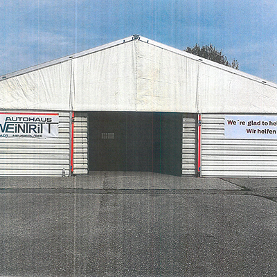  Festzelt als Schlafplatz