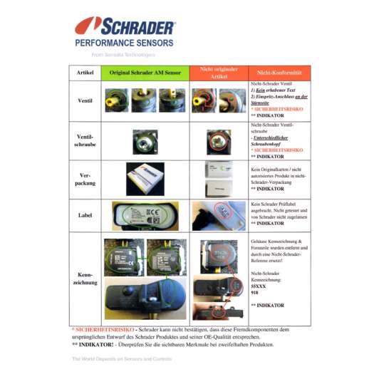  Gefälschte RDK-Sensoren im Umlauf