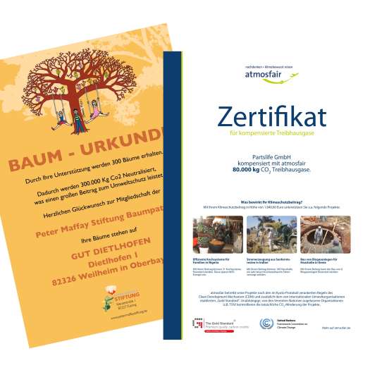  Partslife mit positivem CO2-Fußabdruck