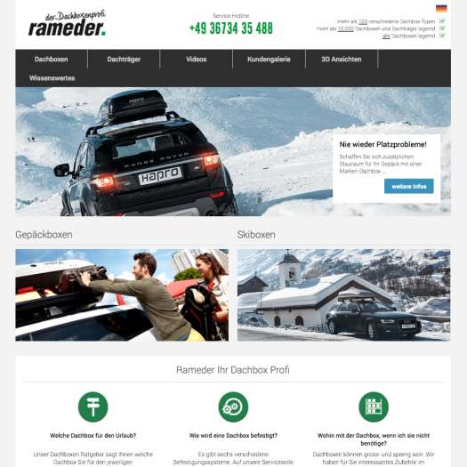  Eigene Seite für Dachboxen