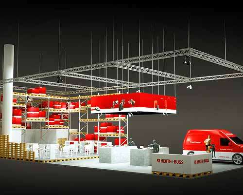   Ungewöhnliches Messestandkonzept