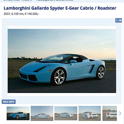  Lamborghini von Rod Stewart zu verkaufen