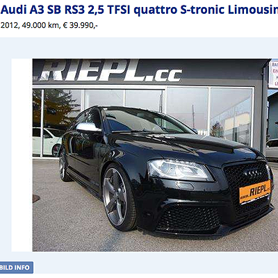  I hob an Audi für di