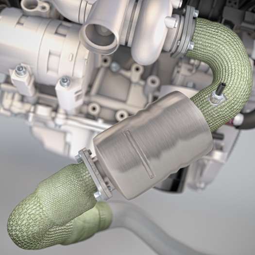  „Gestrickter“ Auspuffschlauch