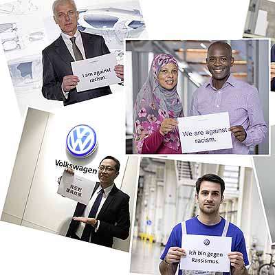  VW setzt Zeichen gegen Rassismus